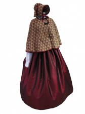 Ladies Victorian Dickensian Carol Singer Day Costume Size 12 - 14